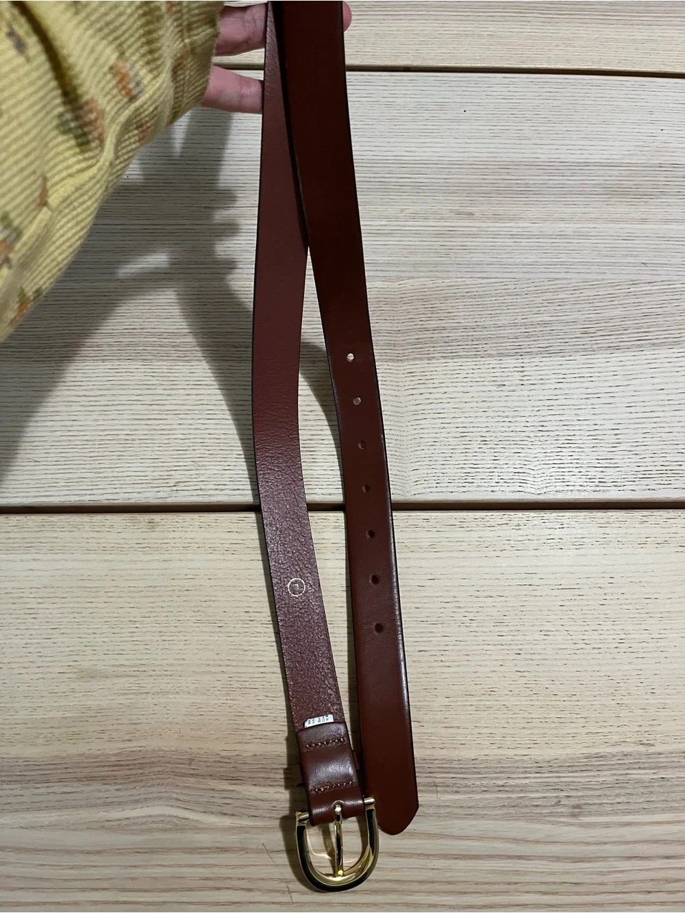 J.Crew women’s Italian leather brown belt - Picture 4 of 8